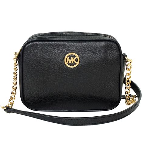 black michael kors small crossbody|Michael Kors black purse crossbody.